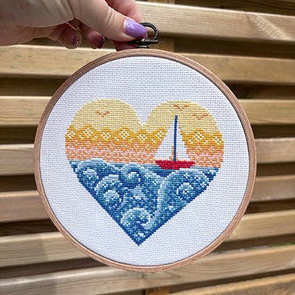 Sail Away With Me Cross Stitch Kit by Love Poppet