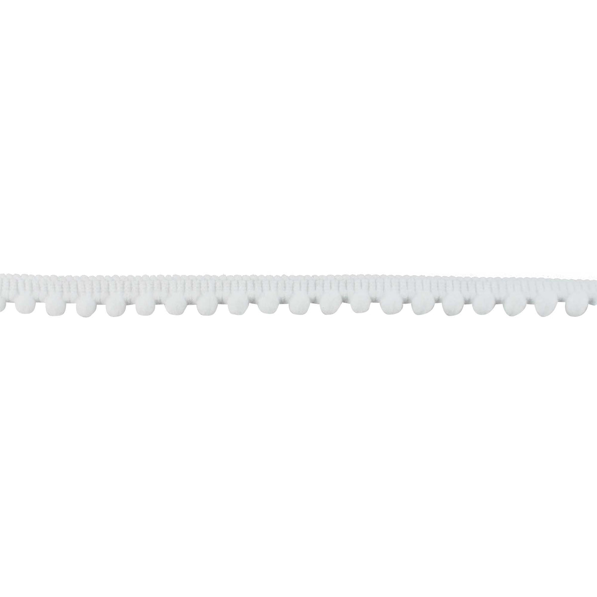White Pom Pom Trim - 5mm (Sold by the Metre)