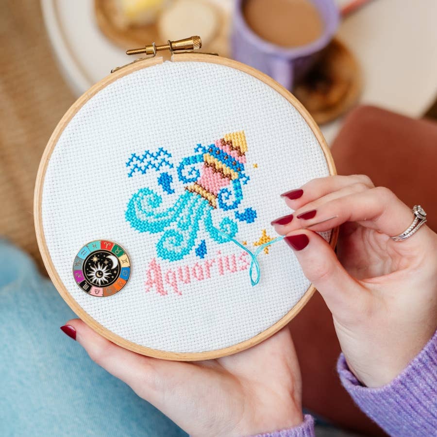 Zodiac Magnetic Needle Minder by Caterpillar Cross Stitch