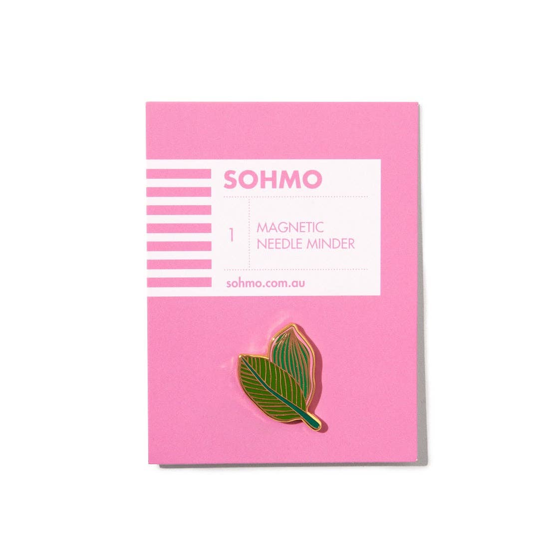 SOHMO Tropical Leaves Needle Minder - Enamel Magnetic Needle Minder