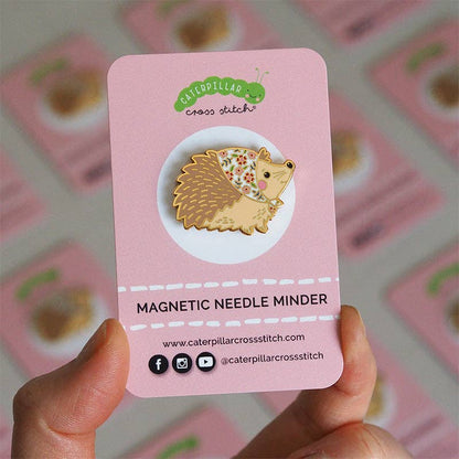 Hedgehog Magnetic Needle Minder by Caterpillar Cross Stitch