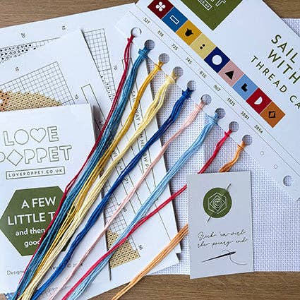 Sail Away With Me Cross Stitch Kit by Love Poppet