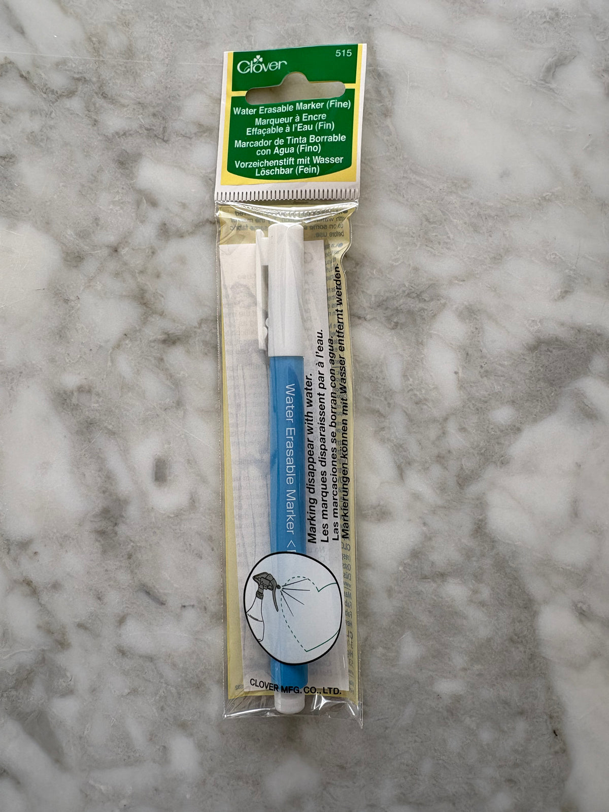 Clover Water Erasable Marker – Fine Tip