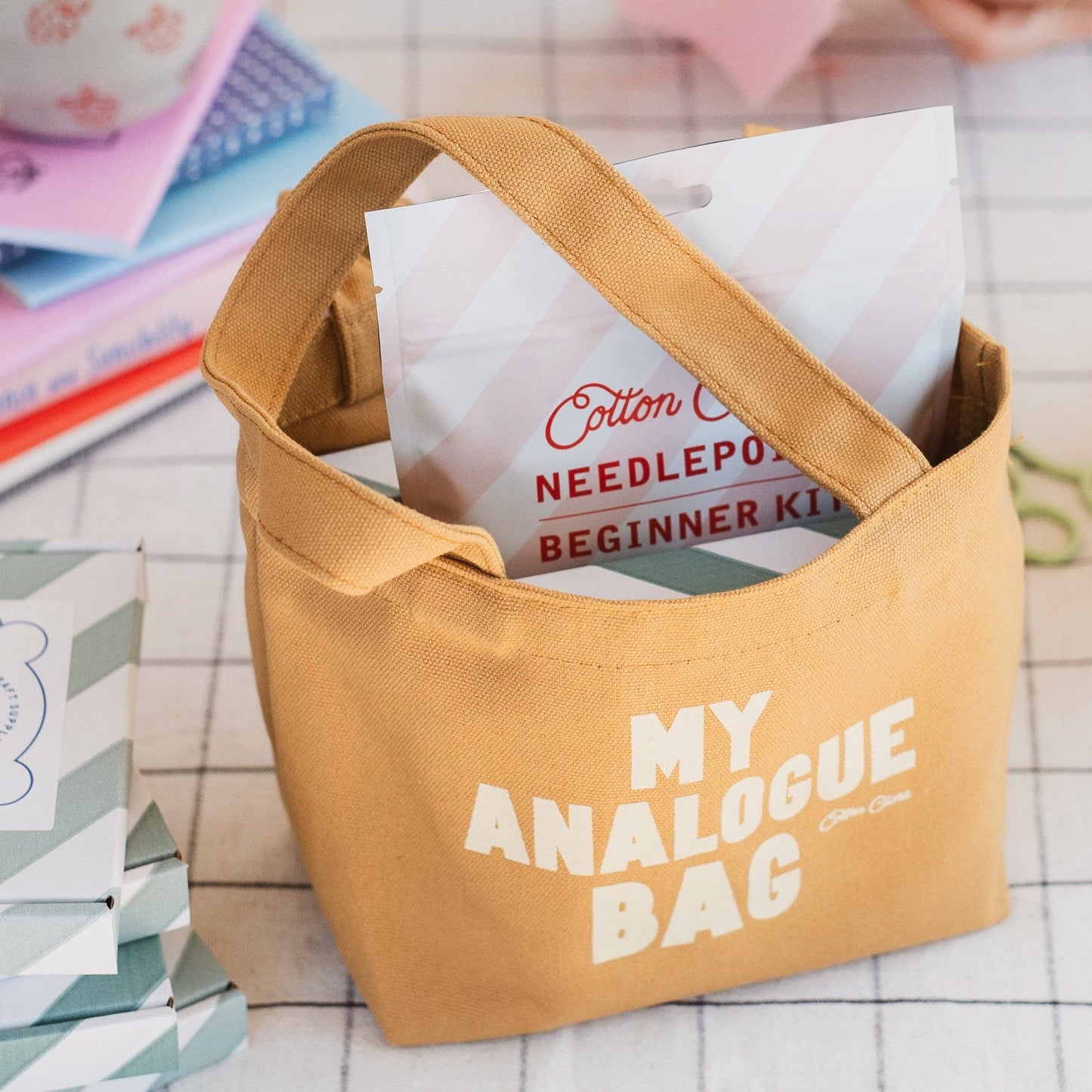 My Analogue Bag Mini Project Bag by Cotton Clara