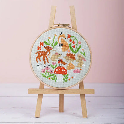 Woodland Whimsies Cross Stitch Kit by Caterpillar Cross Stitch