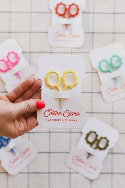 Mini Sunflower Embroidery Scissors by Cotton Clara