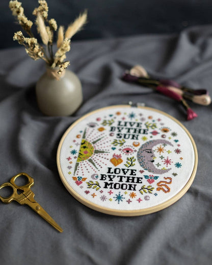 Love By The Moon Cross Stitch Kit by Innocent Bones
