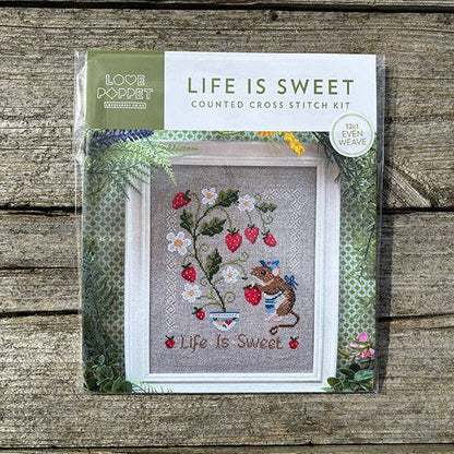 Life Is Sweet Cross Stitch Kit by Love Poppet