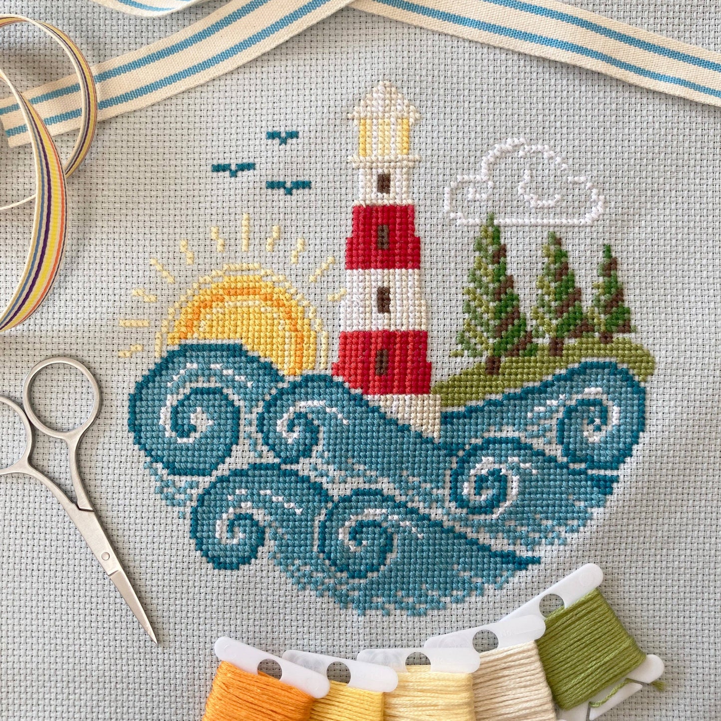 Going Coastal Cross Stitch Kit by Love Poppet