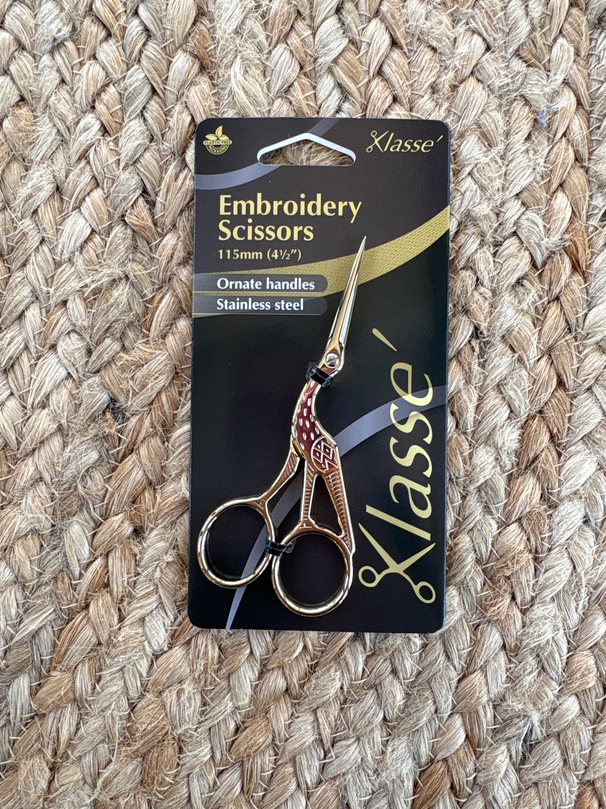 Klasse Stork Embroidery Scissors - 90mm and 115mm