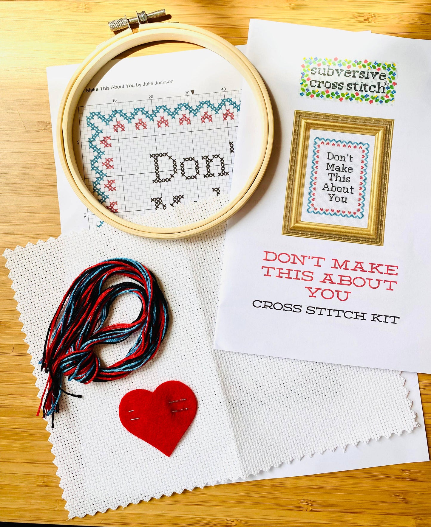 Fancy F*ck cross stitch kit by Subversive Cross Stitch