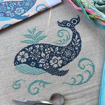Whale of a Time Cross Stitch Kit by Love Poppet