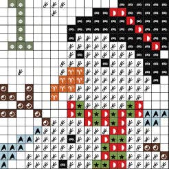 Feeling Festive Advent Cross Stitch Kit by Love Poppet