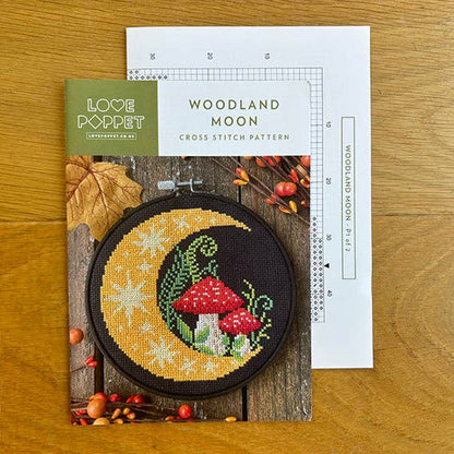 Woodland Moon Cross Stitch Kit by Love Poppet