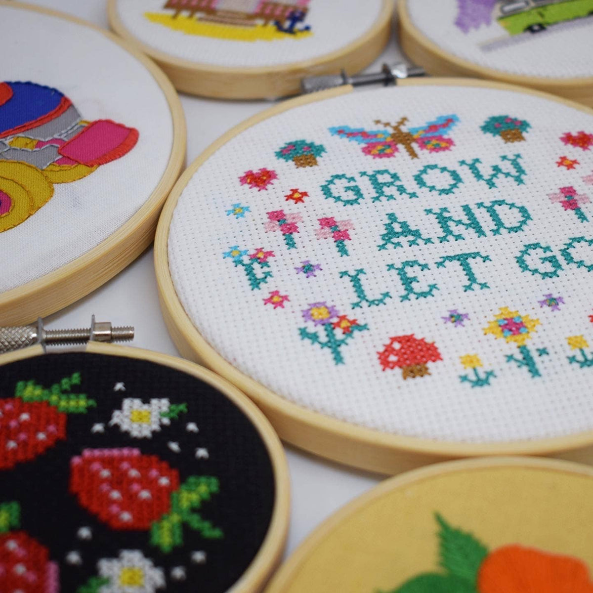 Grow and Let Go Cross Stitch by The Make Arcade
