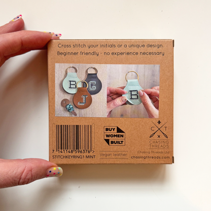 Stitch Your Own Keyring - Mint