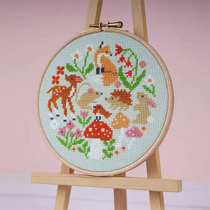 Woodland Whimsies Cross Stitch Kit by Caterpillar Cross Stitch