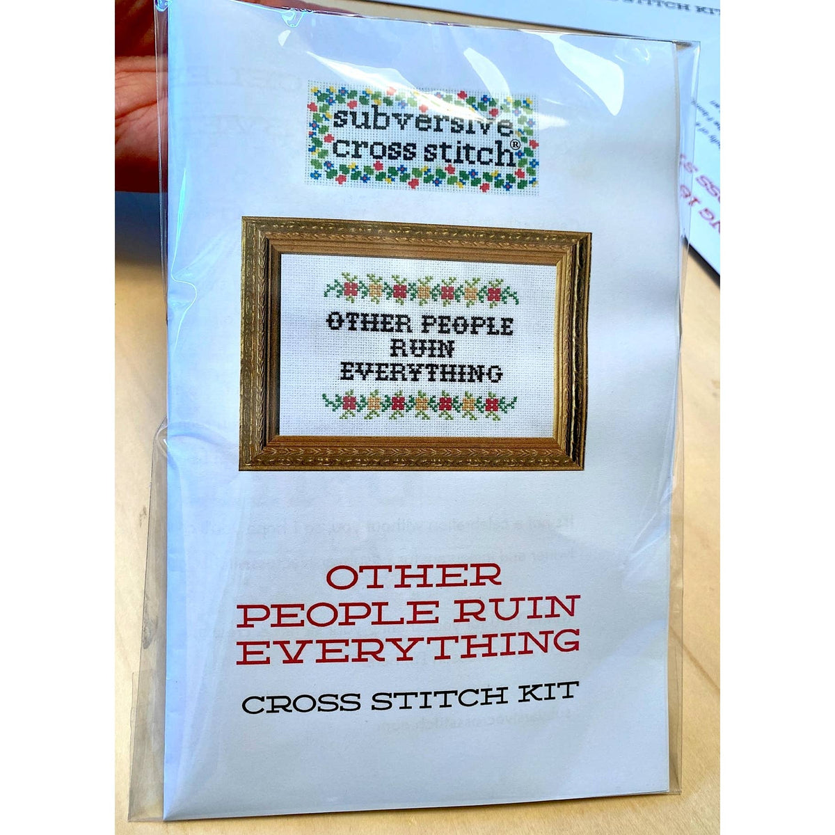 Can You Not Cross Stitch Kit by Subversive Cross Stitch