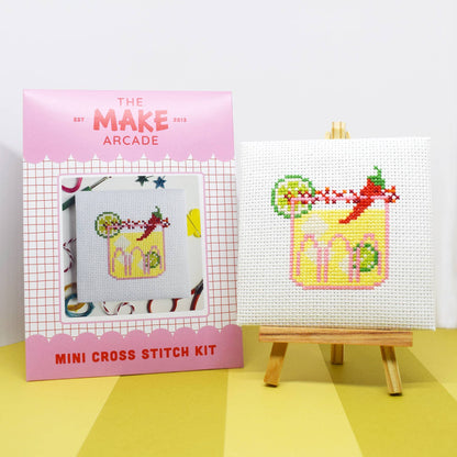 Spicy Margarita Mini Cross Stitch Kit by The Make Arcade