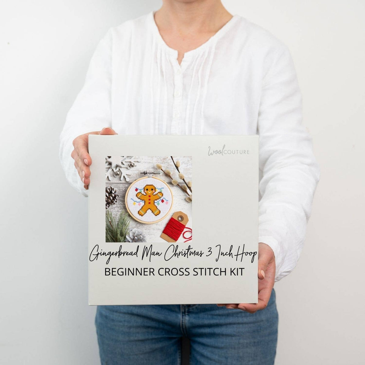 Gingerbread Man Christmas Cross Stitch Kit
