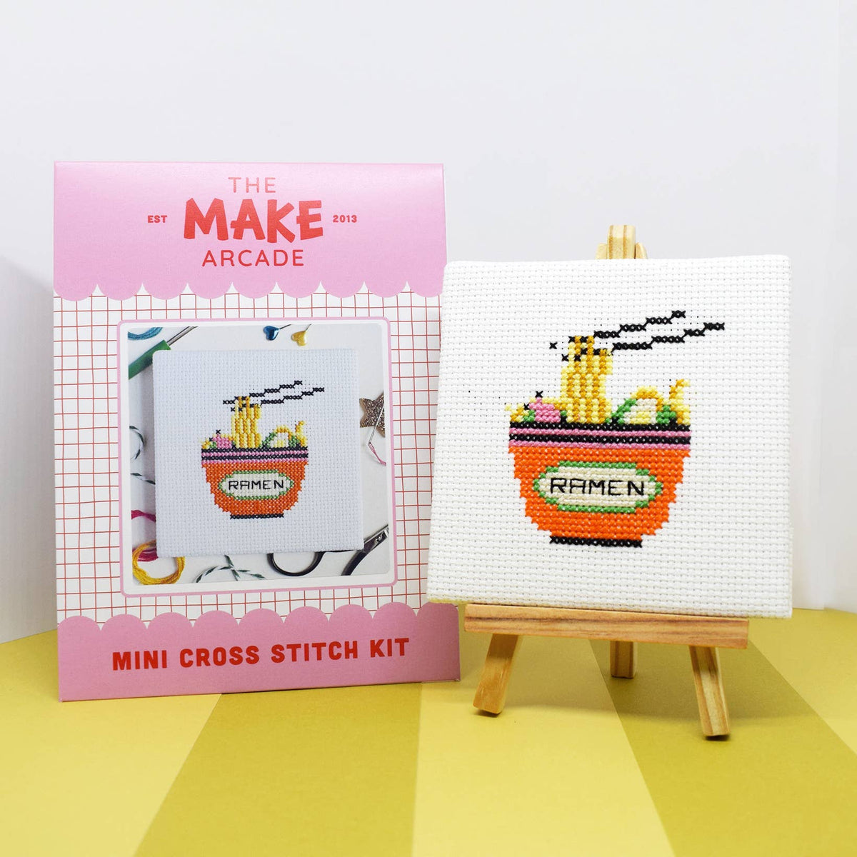 Ramen Mini Cross Stitch Kit by The Make Arcade