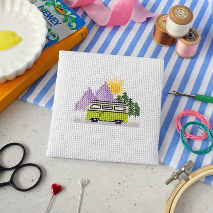 Campervan Mini Cross Stitch Kit by The Make Arcade