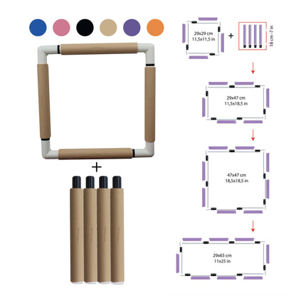 Nurge Snap Frame Extension Rod Pack
