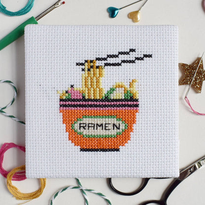 Ramen Mini Cross Stitch Kit by The Make Arcade