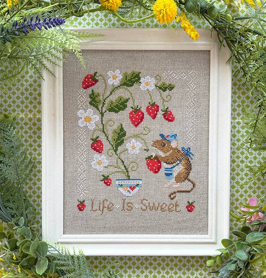 Life Is Sweet Cross Stitch Kit by Love Poppet