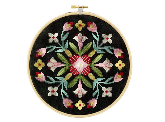 Winter Joy Modern Folk Cross Stitch Kit
