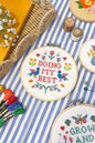 Doing my Best Cross Stitch Kit by The Make Arcade