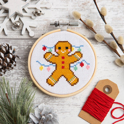 Gingerbread Man Christmas Cross Stitch Kit