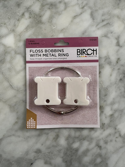 Birch Plastic Floss Bobbins