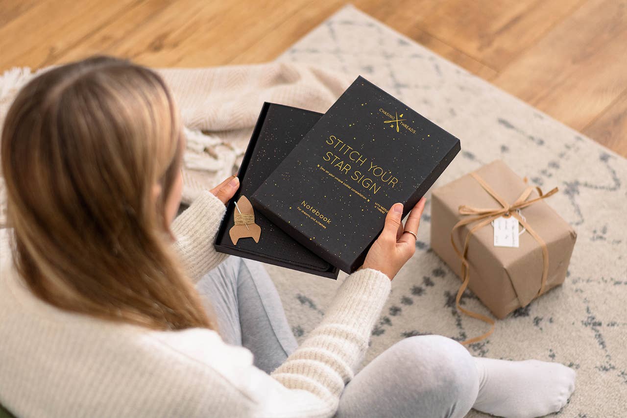 DIY Stitch Your Star Sign Notebook