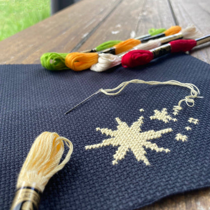Woodland Moon Cross Stitch Kit by Love Poppet