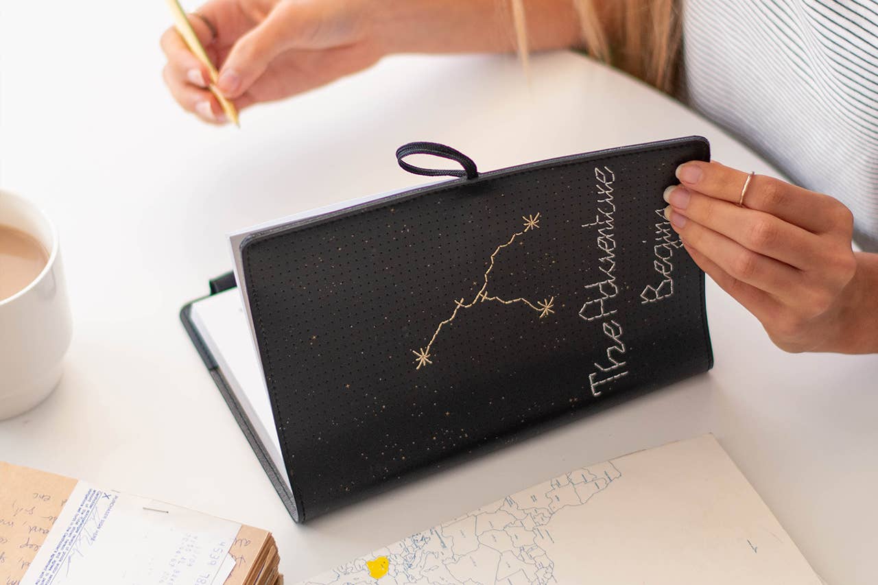 DIY Stitch Your Star Sign Notebook
