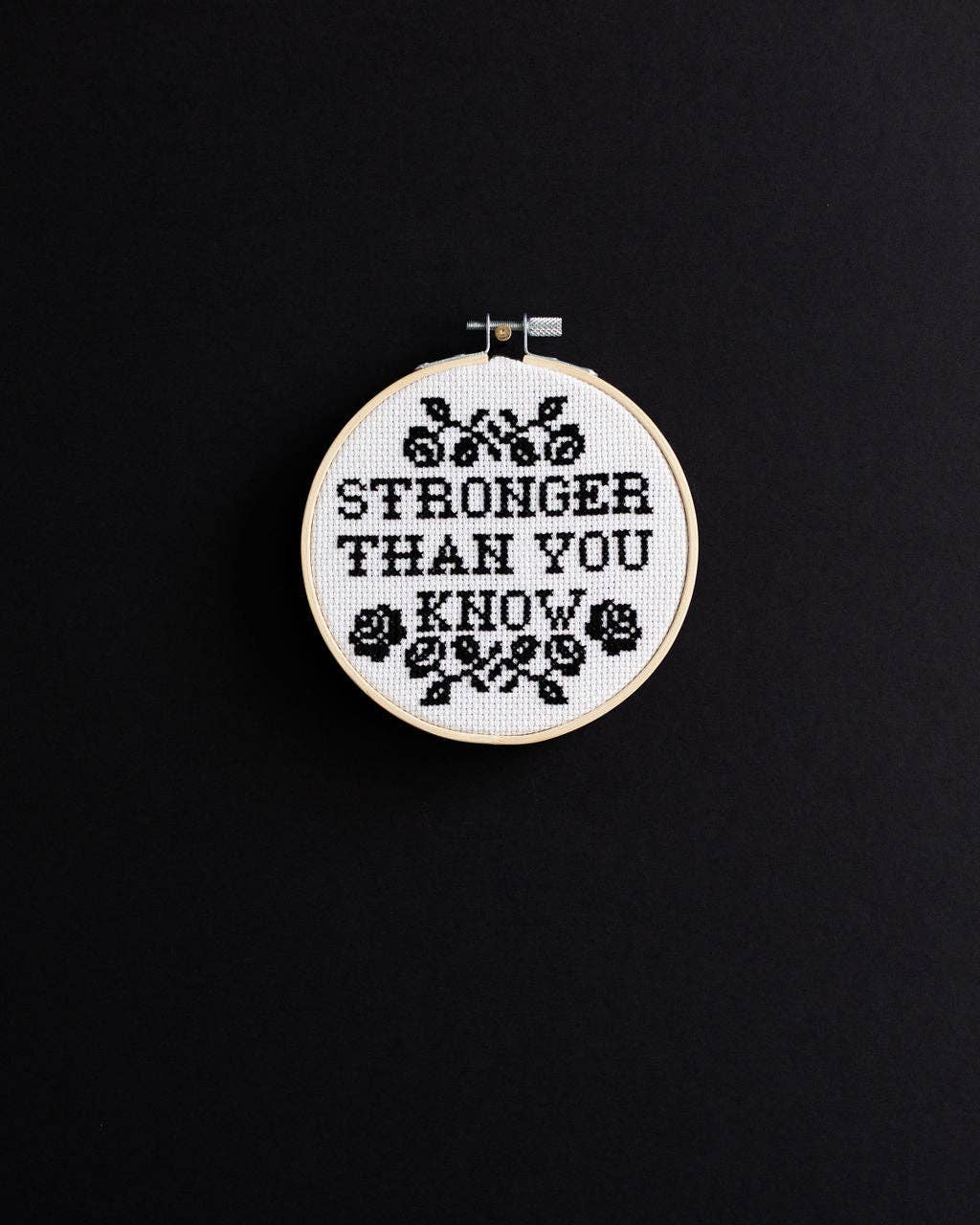 ‘Stronger Than You Know' Cross Stitch Kit by Innocent Bones