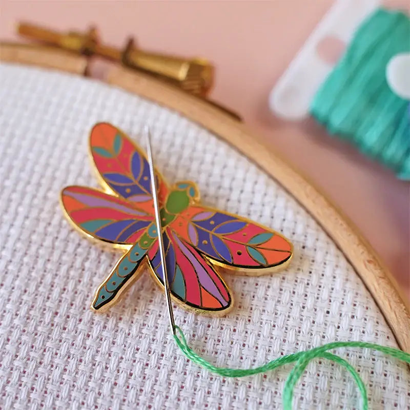 Dragonfly Magnetic Needle Minder by Caterpillar Cross Stitch
