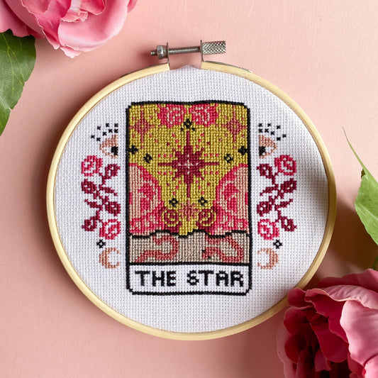 The Star Tarot Card Cross Stitch Kit by Innocent Bones