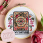 The Wheel Of Fortune Tarot Card Cross Stitch Kit by Innocent Bones