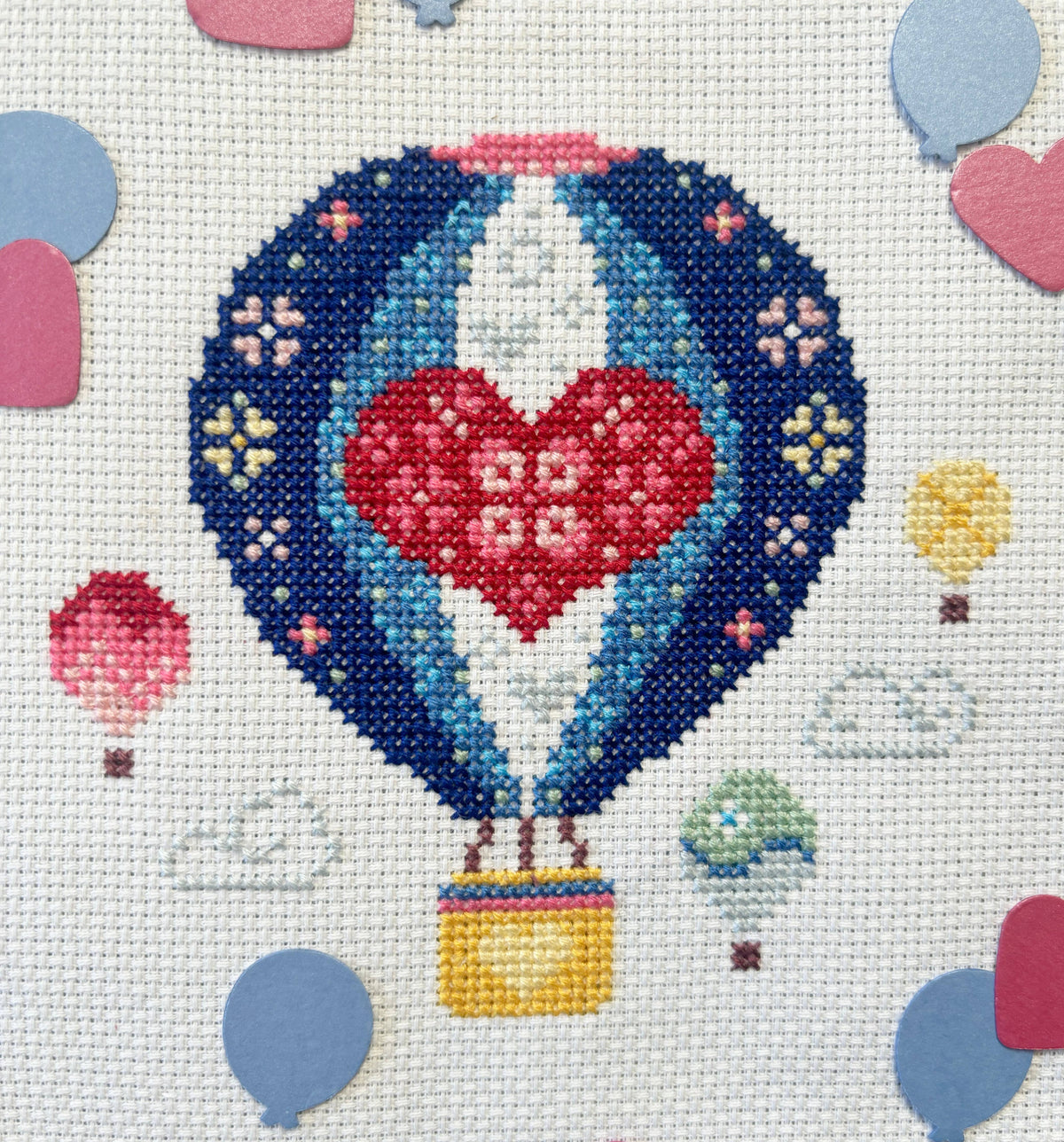 Balloon Fiesta Cross Stitch Kit by Love Poppet