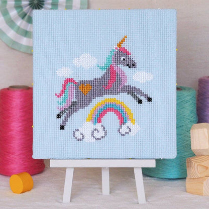 Sparkle Unicorn - Junior Cross Stitch Kit by Caterpillar Cross Stitch