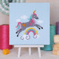 Sparkle Unicorn - Junior Cross Stitch Kit by Caterpillar Cross Stitch