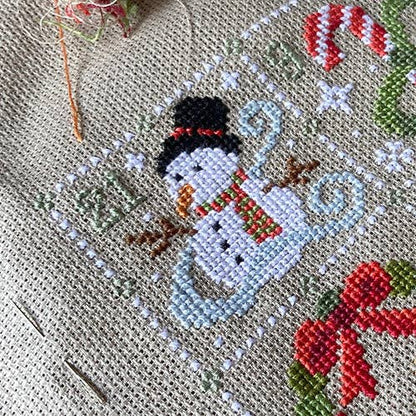 Feeling Festive Advent Cross Stitch Kit by Love Poppet