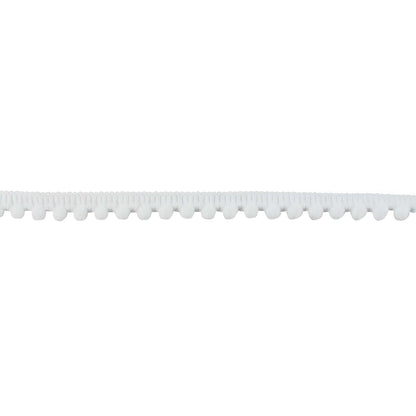 White Pom Pom Trim - 5mm (Sold by the Metre)