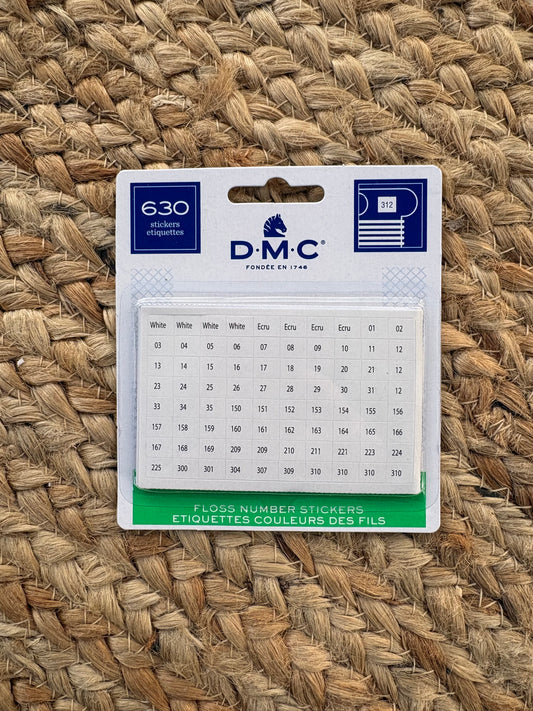 DMC Floss Number Stickers