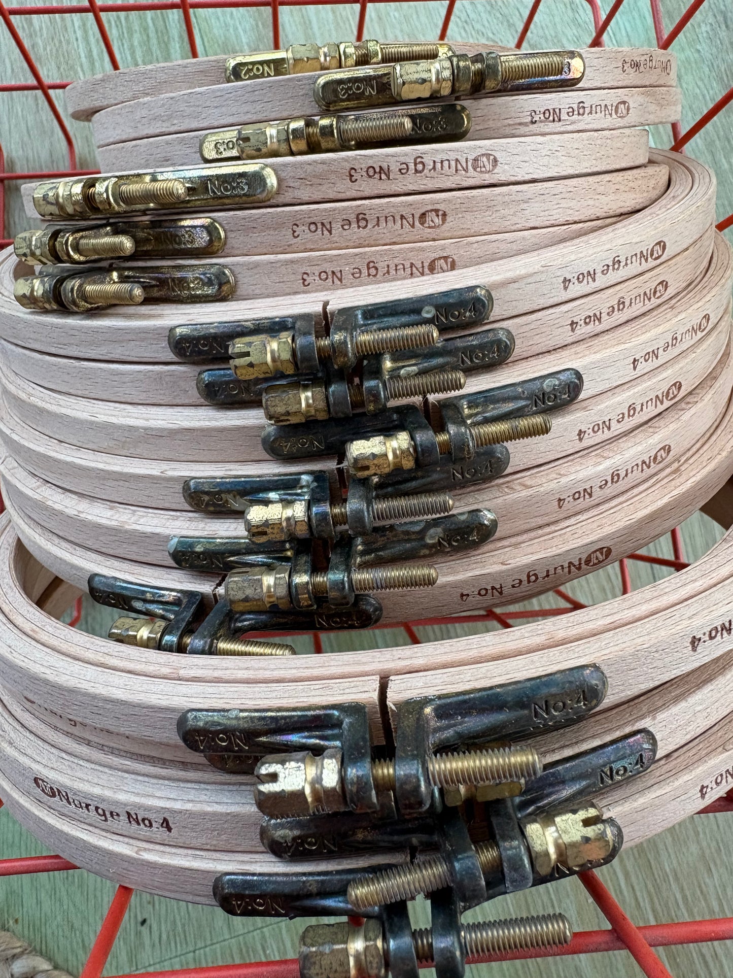 Nurge 8mm Beech Screwed Embroidery Hoops