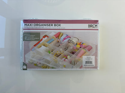 Birch Floss Organiser Box with 100 Cardboard Bobbins