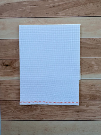 White Zweigart Aida Cross Stitch Fabric - 18 Count