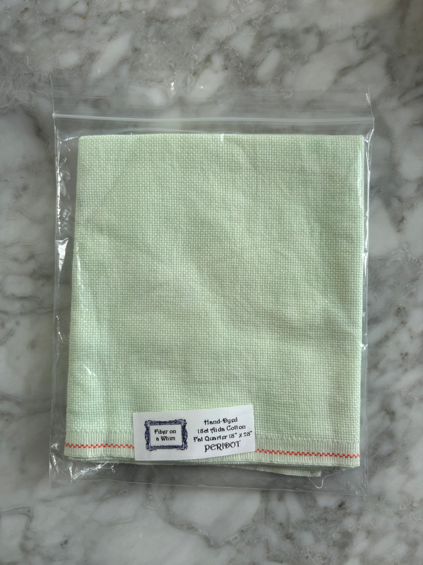 Peridot Fiber on a Whim Aida Cross Stitch Fabric - 18 Count